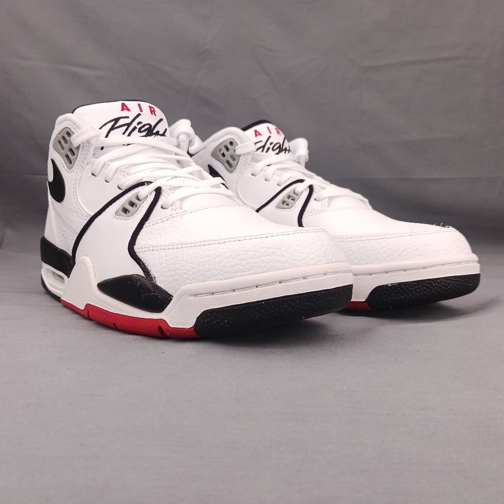 Nike Air Flight 89 Mid Men's Basketball Shoes White Black DB5918 100 Sizes 9-11 - Picture 3 of 9